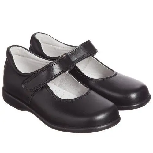 Girls Leather Kids Shoes 7 to 13 Years Black School Shoes Girls Teenage Formal Shoes