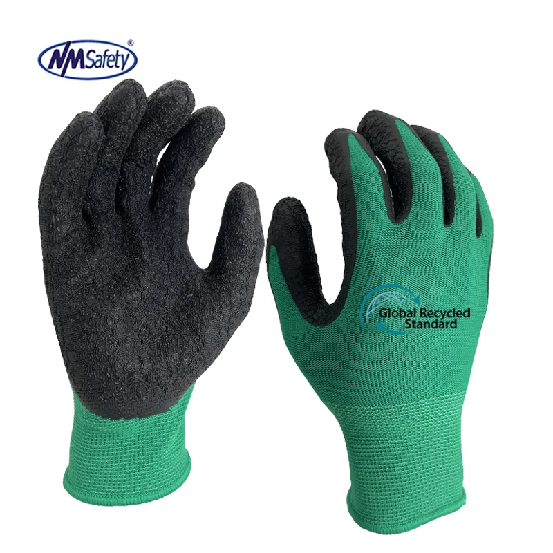 Экологически чистые латексные Рециркулированные пластиковые перчатки NMSAFETY ландшафтные