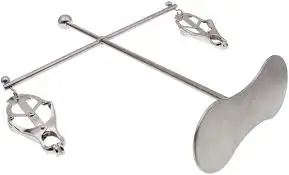 Steel Bdsm Spreader Bar Bondage Breast Nipple