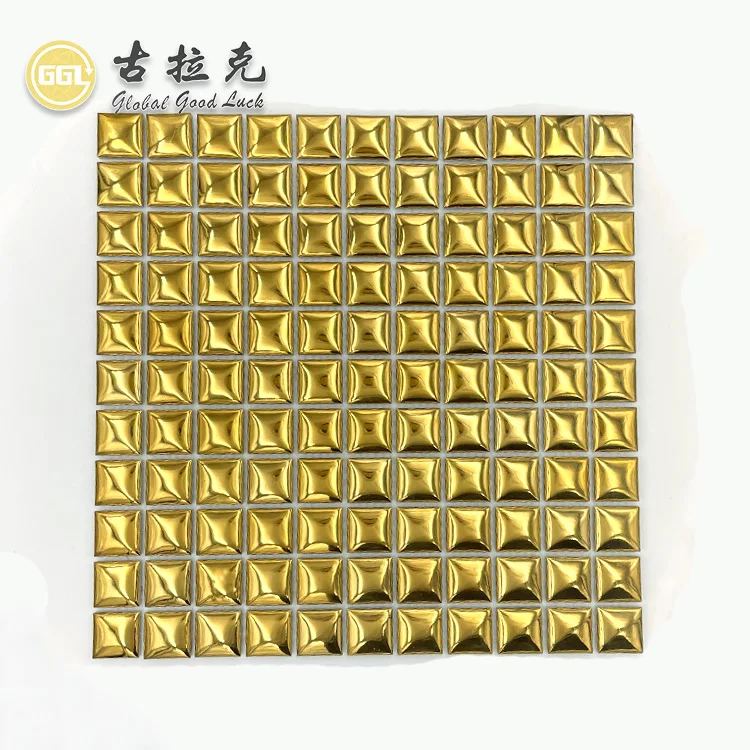 Goodluck 3d золотая керамическая мозаичная плитка для кухни backsplash