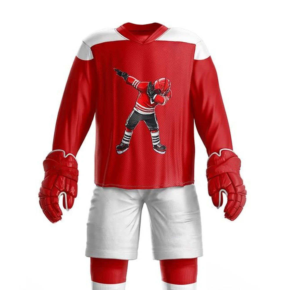 Custom Sublimation Fitted Ice Hockey Top Quality Cheap Price Custom Sublimation Design Your Own Ice Hockey Jersey