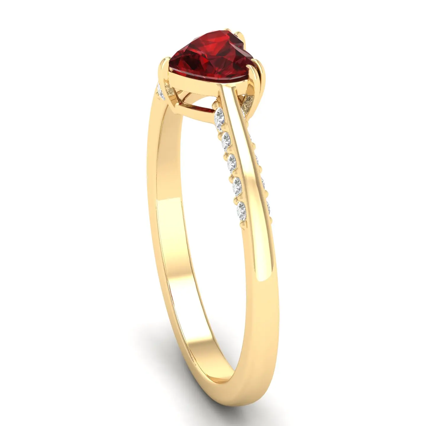 REYES Wholesale Price IGI Certified Engagement Wedding Ring Solid 14K 18K 22K Yellow Gold Ruby Gemstone Fine Jewelry for Women