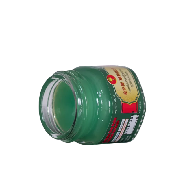 Golden Cup Balm 12g Topical Ointment Treat Bruises and Muscle Aches Herbal FormulaProduct of Thailand Thai Traditional Massage