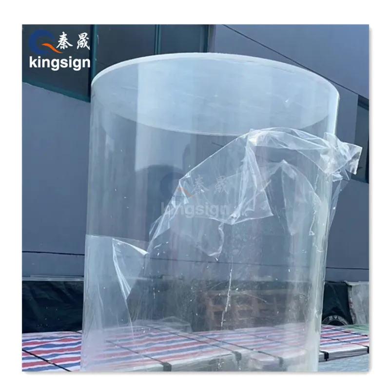 Kingsign 1m 2m 3m length acrylic tube different diameter(50-1500mm) transparent plexiglass tube