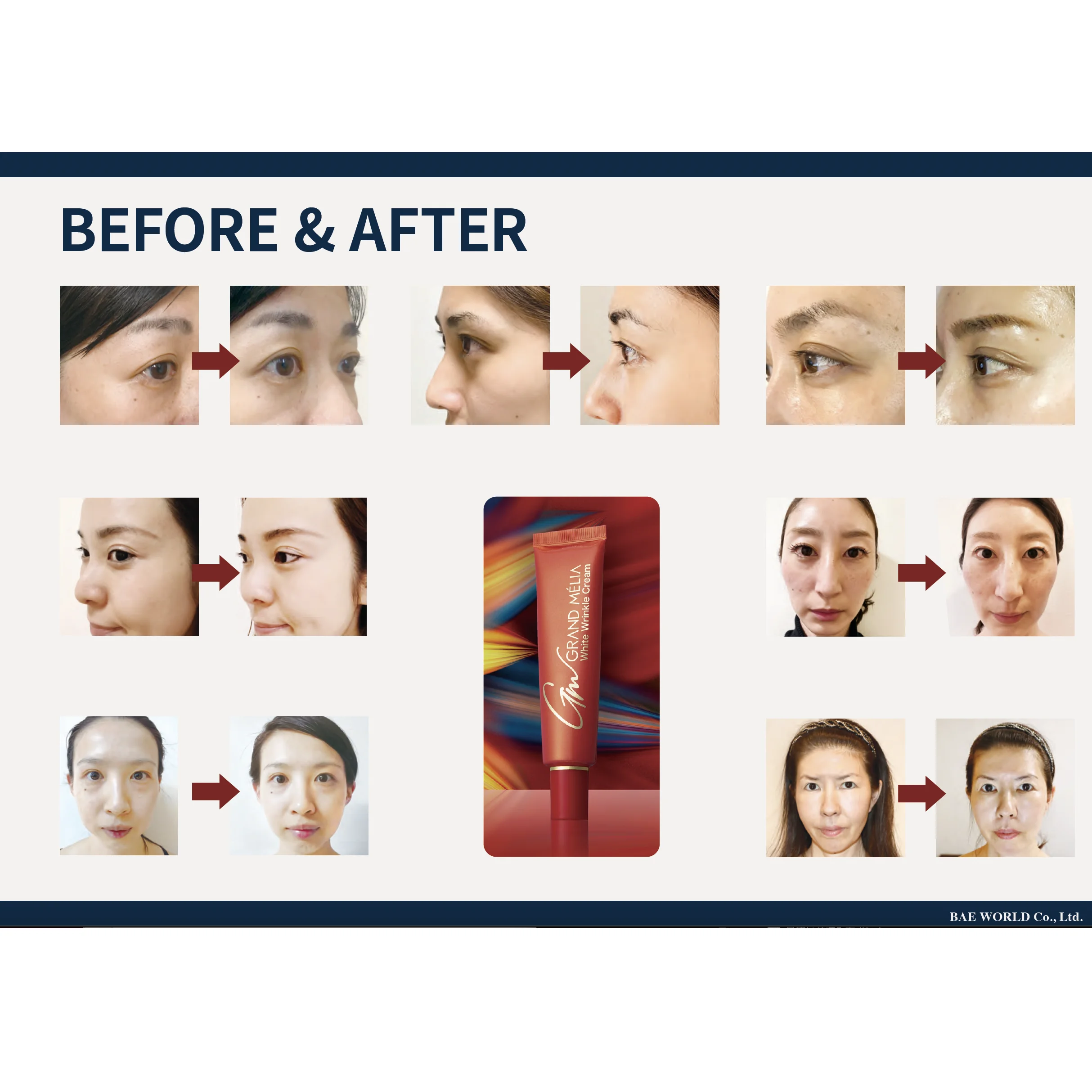 Grand Melia Whitening Anti-Wrinkle Gel 30g Japanese Wrinkle Improvement skin firmness with Aloe extract