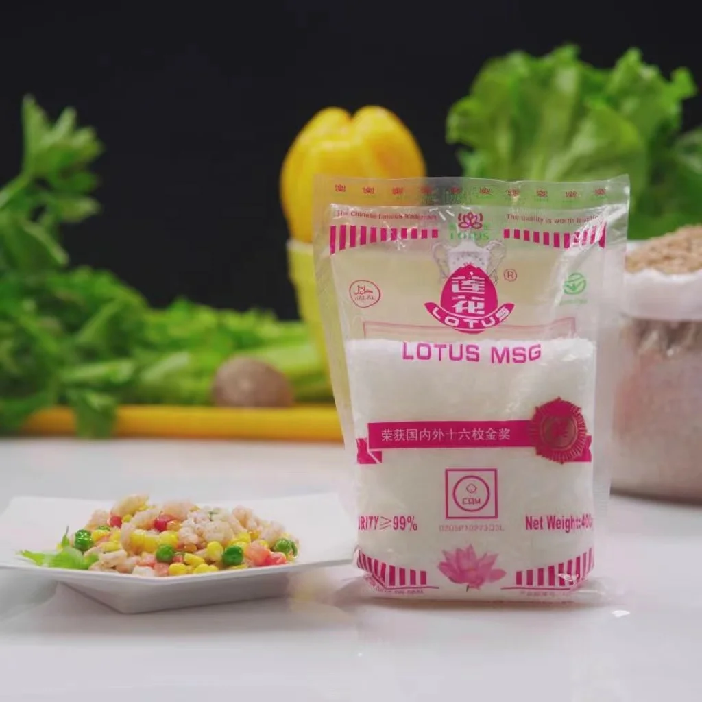 Monosodium Glutamate small sachets packing msg from manufacturers