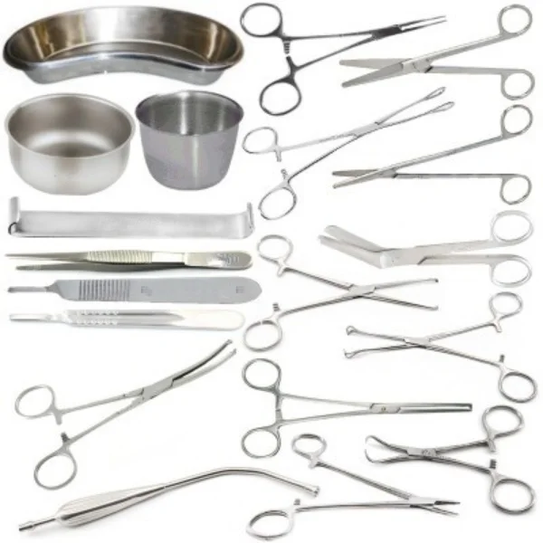 Medical Equipments Surgical Instruments Set Caesarean Operation Instruments Set 61 Pcs Wholesale Medical Surgery Instrument Kit