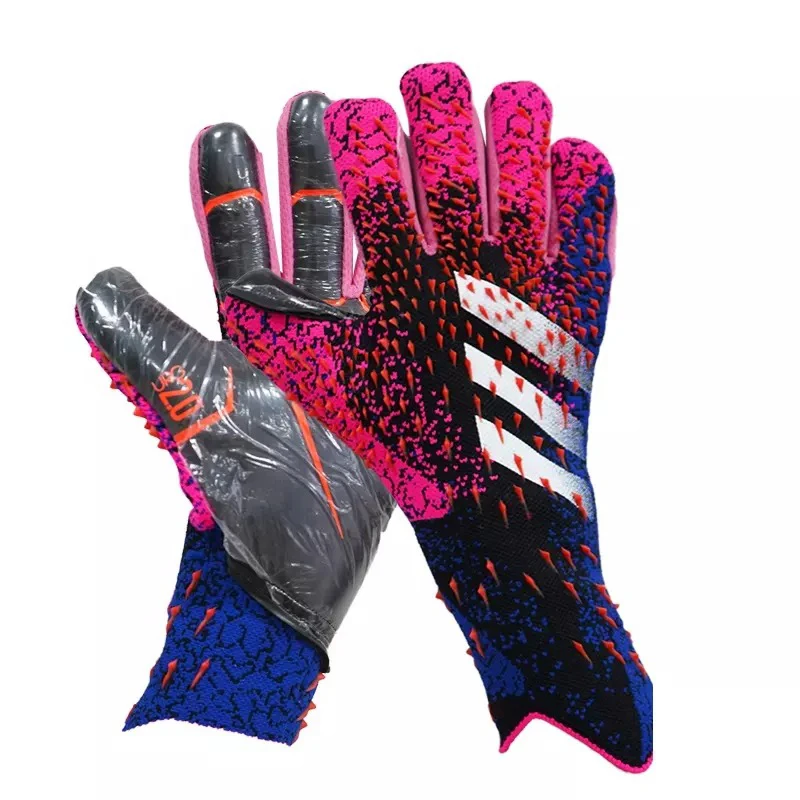 2024 Hot sale goalkeeper gloves professional protect latex knitting Nylon football soccer goalkeeper gloves