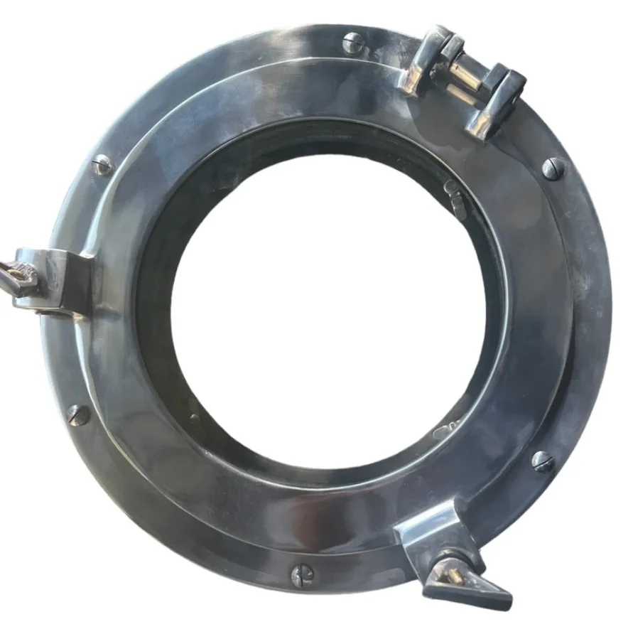 Porthole Aluminum Glass Pothole /Bathroom Wall Mounted Window Porthole Maritime Wall Decor - Window