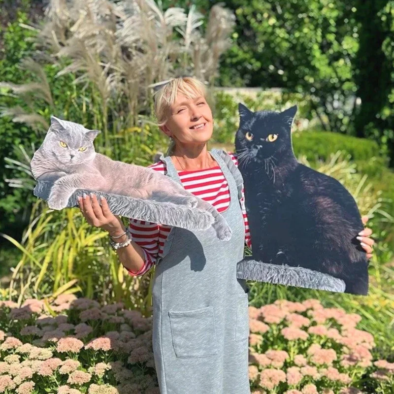 Pet Cardboard Cutouts Lifesize Cut Out Wedding Favor Custom Life Size Cardboard Cutout Cat Prop With Easel on The Back