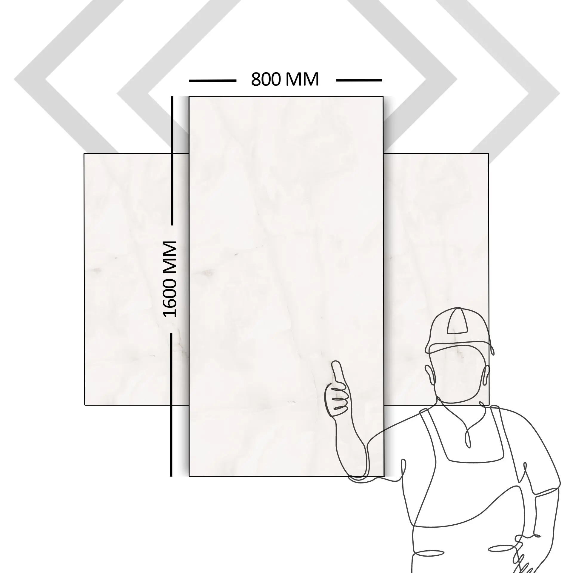 Новый дизайн белый 2024 керамика Carreaux Pisos Azulejoz Porcelanato 80X160 см глянцевая для пола влагостойкая