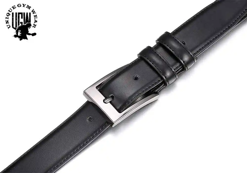 Lqbelt Automatic Buckle Belt Strap Wholesale Belts for Men Stock No Buckle OEM Custom Belts Factory Genuine Leather Black Red