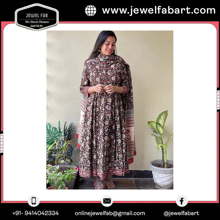 New Design Adult Indian Long Dress High Quality Custom Made Wedding Party Suit XL Girls Kurtis Low Price