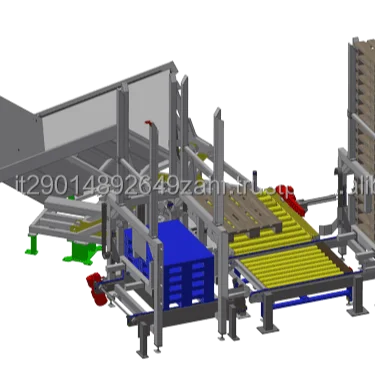 Top quality  Pallet changer  V-Shape minilogy for boxes pharma, food and beverage  company