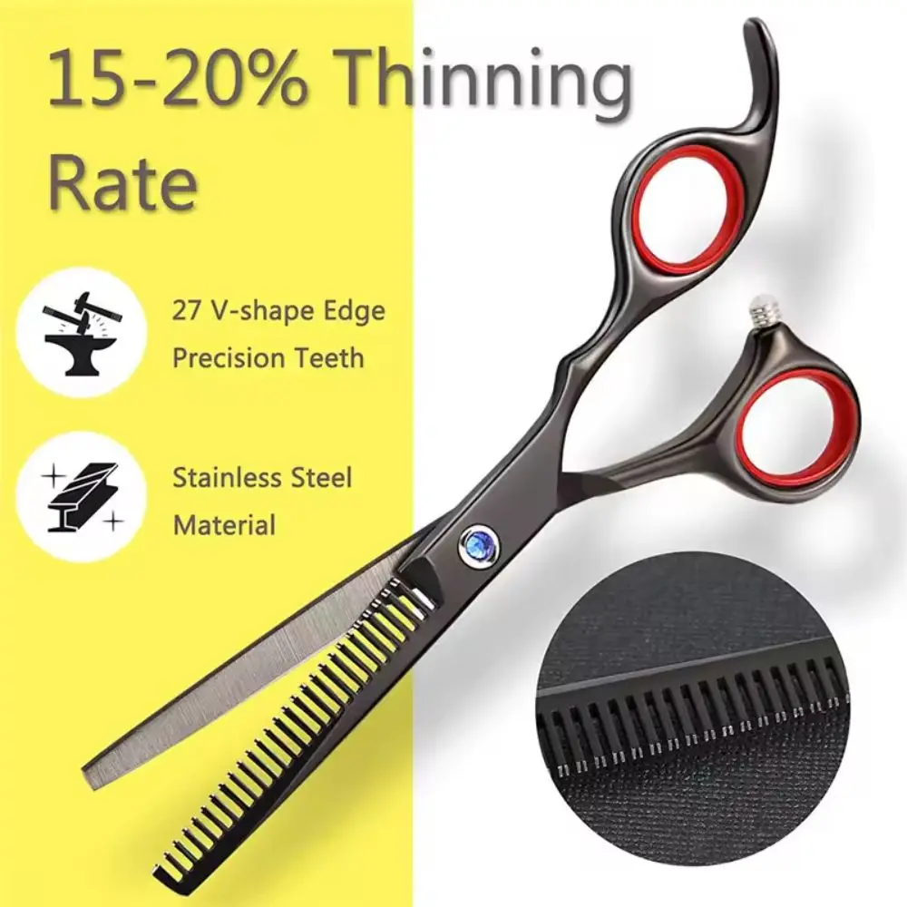 Custom Logo Barber & Thinning Shears Precise Sharp Blade for Length Removal & Layer Trimming in Salons for Beauty Use