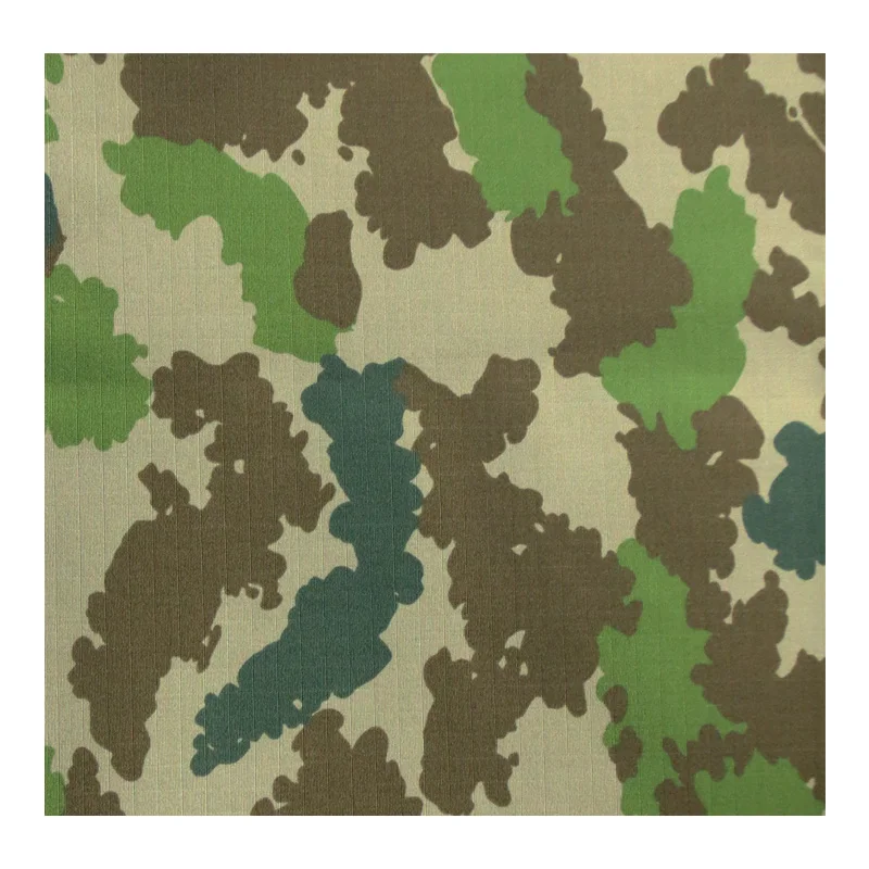 NC5050 Ripstop camouflage M58 Flachtarnenmuster Blumentarn printed tactical nylon cotton camouflage tactical fabric