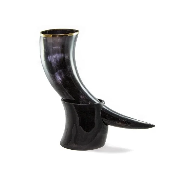 Natural drinking horn with high quality finishing from manufacturer india