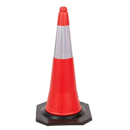 100cm PE Traffic Cone High Visible Waterproof Road Work Safety Sign for Roadway Work & Traffic Warning