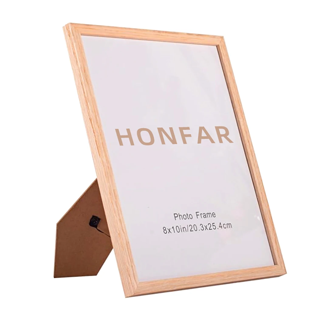 8x10 Solid Wood Picture Frames OAK Photo Frame with Clean Acrylic Cover for Wall Mounting or Tabletop Display