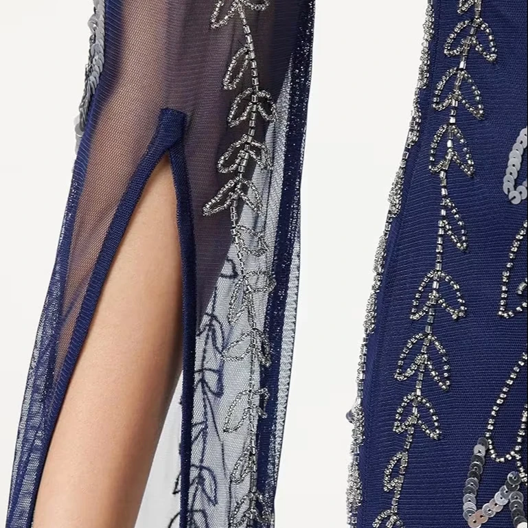 Dubai Moroccan Kaftan Arabic Abaya Maxi Hand Beaded Caftan  Floor Length Party Wear Wedding Gown Beach Stylish Jellabiya