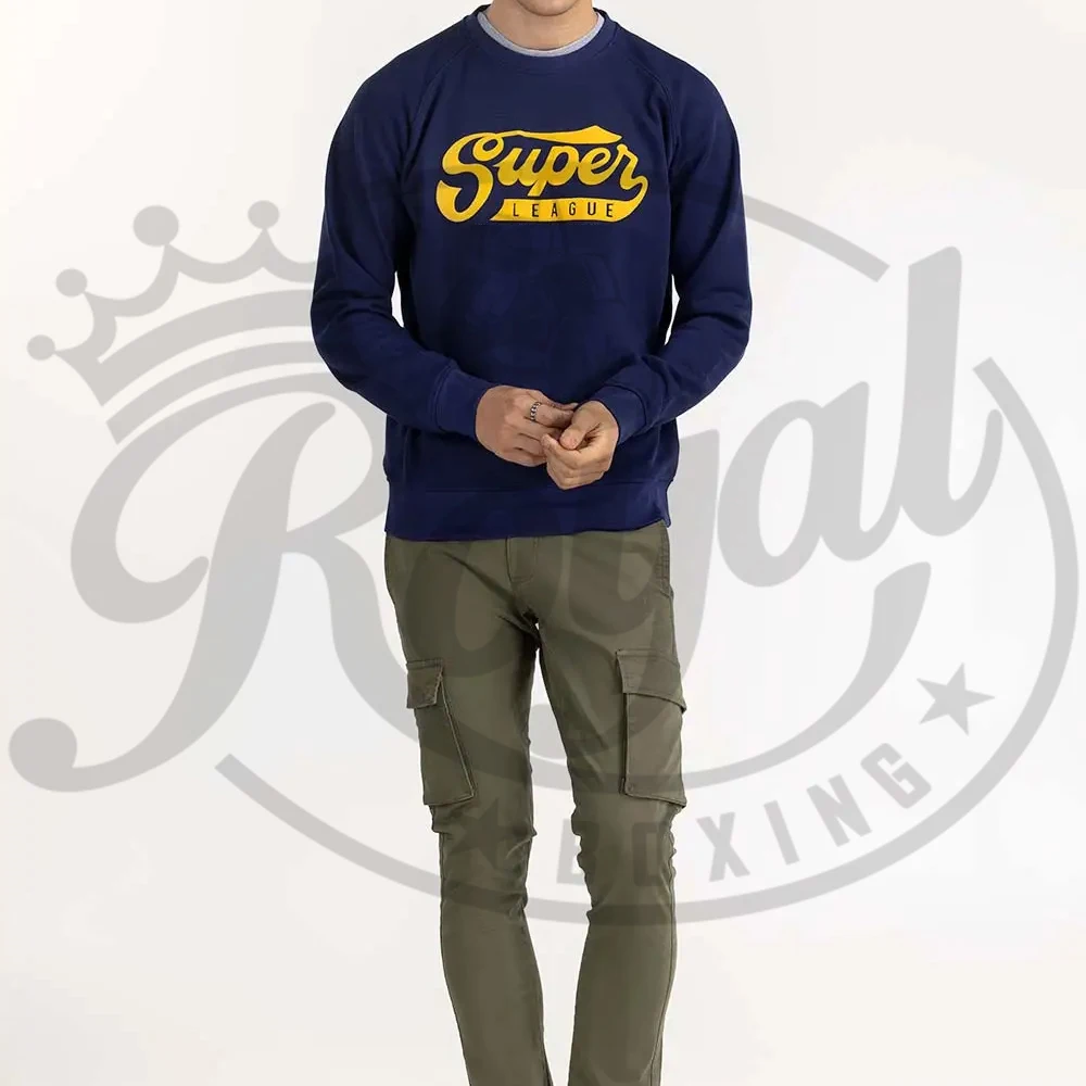 High Quality Unisex Pullover Sweatshirt with 3D Printed Pattern Custom Logo Crew Neck in Plain Black Fashion Style