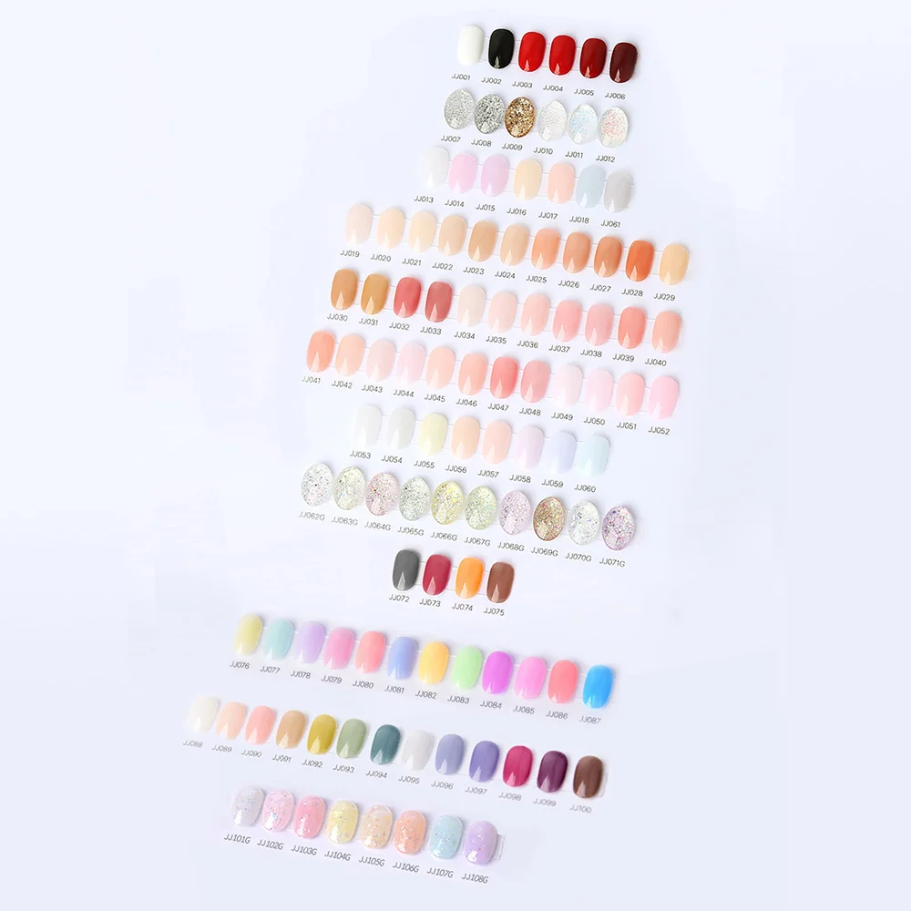 Spring nails bunny tongue color JJINTTAK pink nails pastel color gel polish syrup jelly gel best design nail artist uv gel set