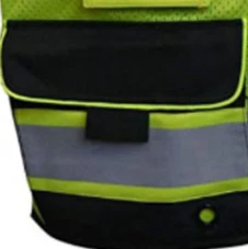 Hi Visibility Reflective Vest Jacket Workwear With Pockets Construction Clothing Safety Work  Logo Custom men mesh