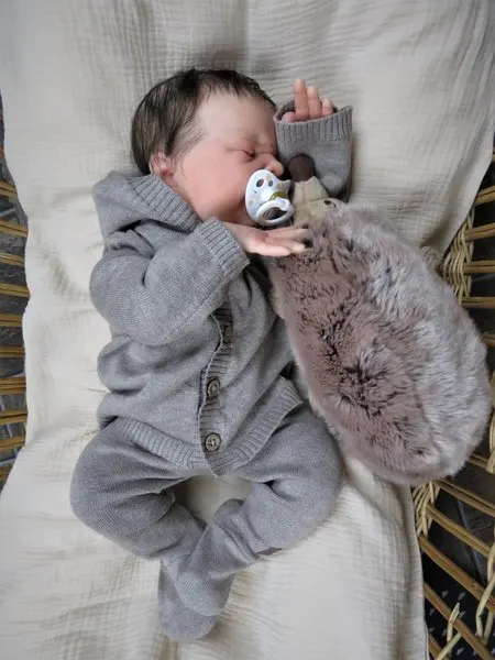 Hot Sale Realistic 18Inch Newborn Handmade Realistic Lifelike Full Silicone Reborn Baby Doll Gifts For Boy