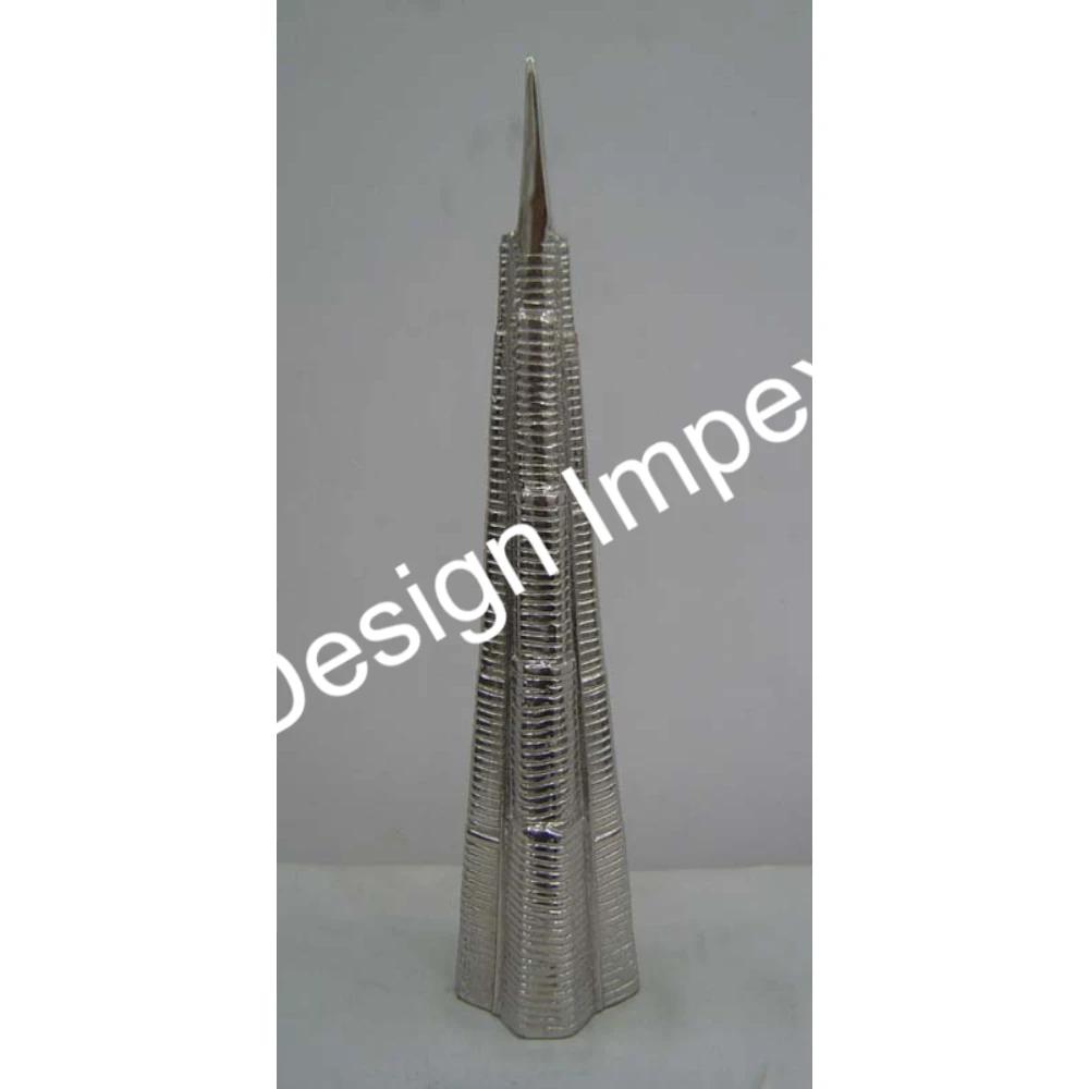 Kuala Lumpur Tower Model Decorative Cast Aluminium Large And Tall Tower Elegant Tower Object For Office Desk Showcase Decors