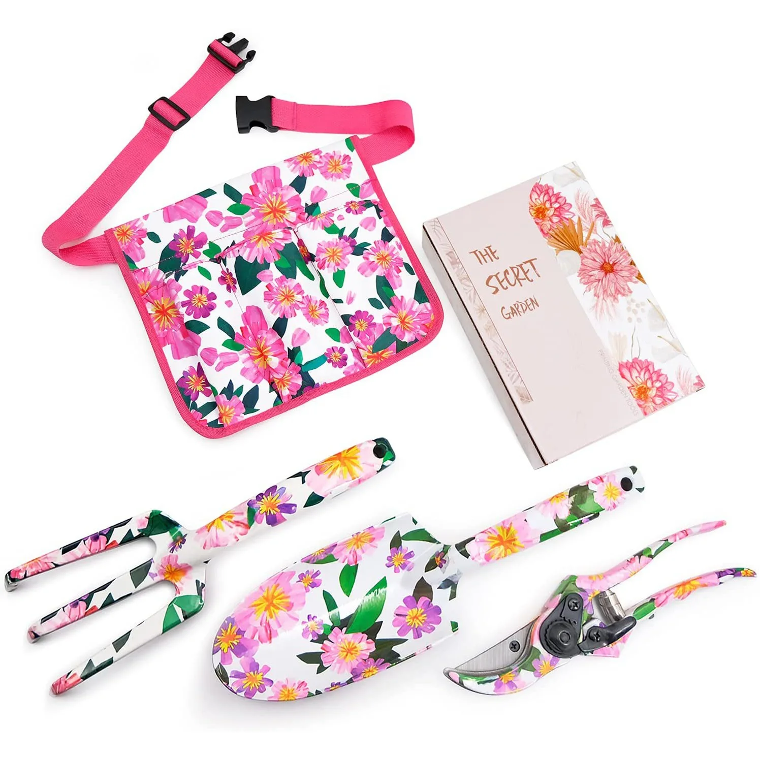 Creative Women Garden Sets Iron Flower Pattern Aluminum Alloy Garden Hand  Tools Kit  Gift