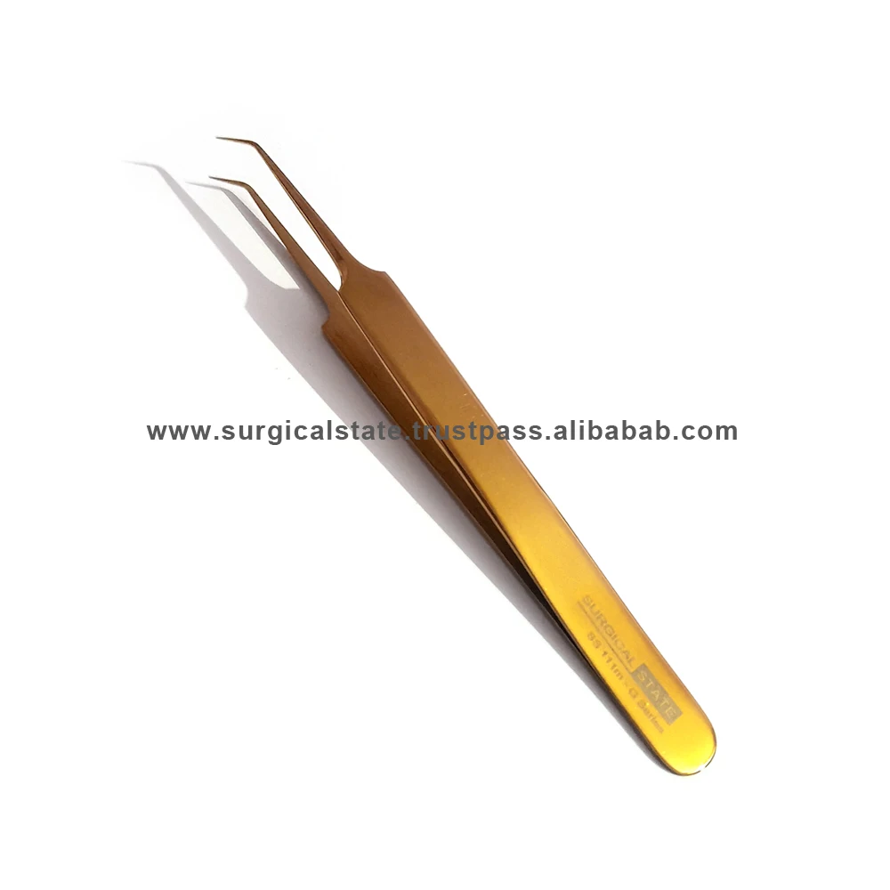 Professional Eyebrow Tweezer With Eyebrow Comb Stainless Steel Eyelashes Extension Tweezers Double Eyelids Pinzette Clip