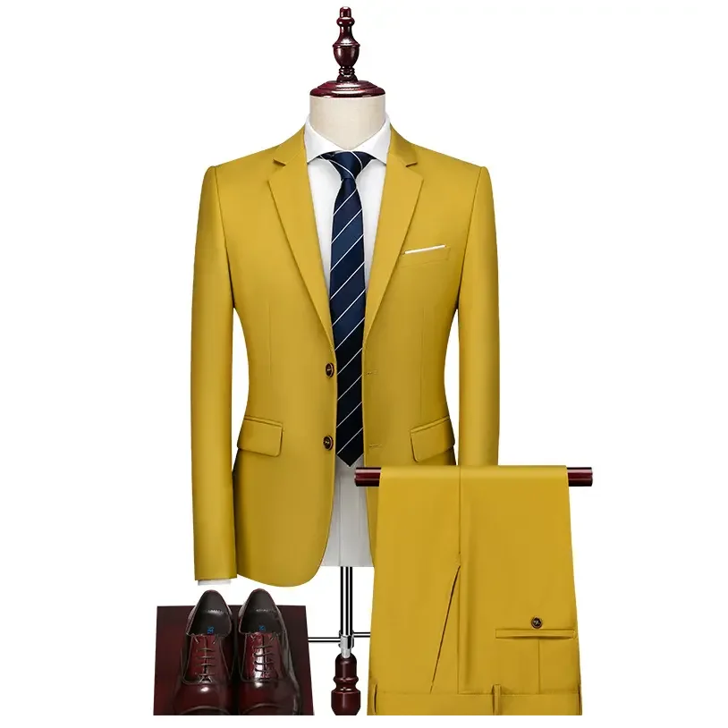 Latest Model Plain White Color 3pcs Blazer Suit Men & Women Clothing Tuxedo Suit Pant Coat With Ties Blank Office Formal Dress