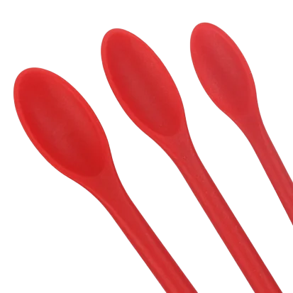 Heat Resistant Three-piece double head small long scraper Silicone spatula Long handle spatula Multi-function spatula for jam