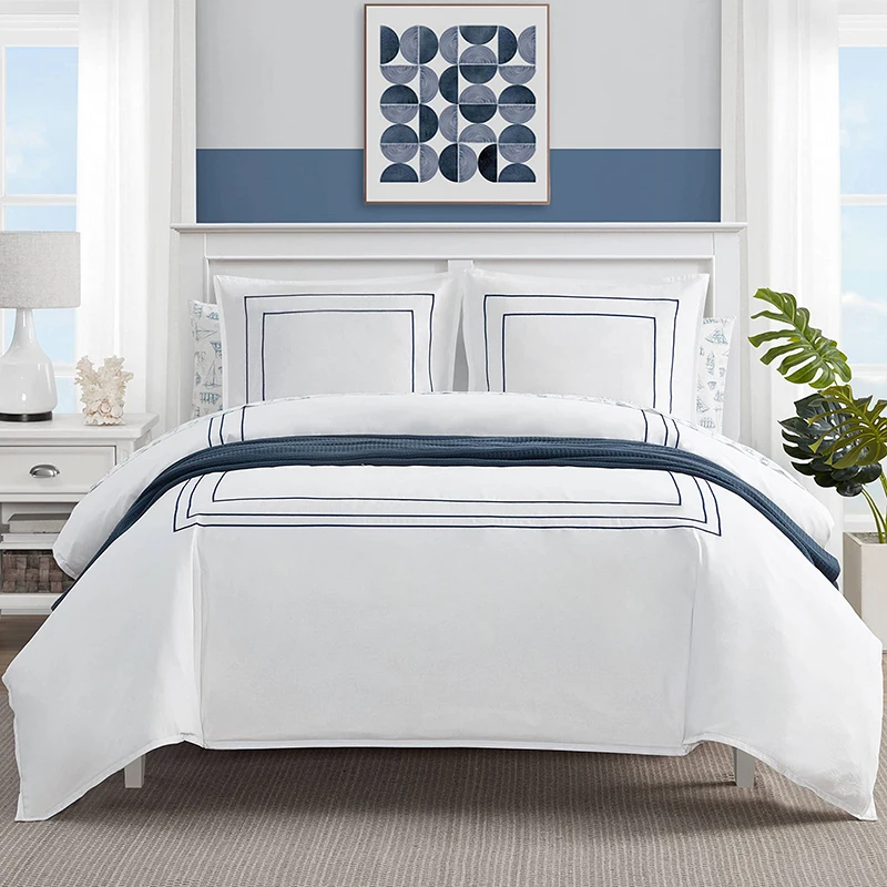 Home Textile Luxury Designer Comforter Bedding Set 100% Cotton Fabric Duvet Cover premium Quantity OEM ODM style customization