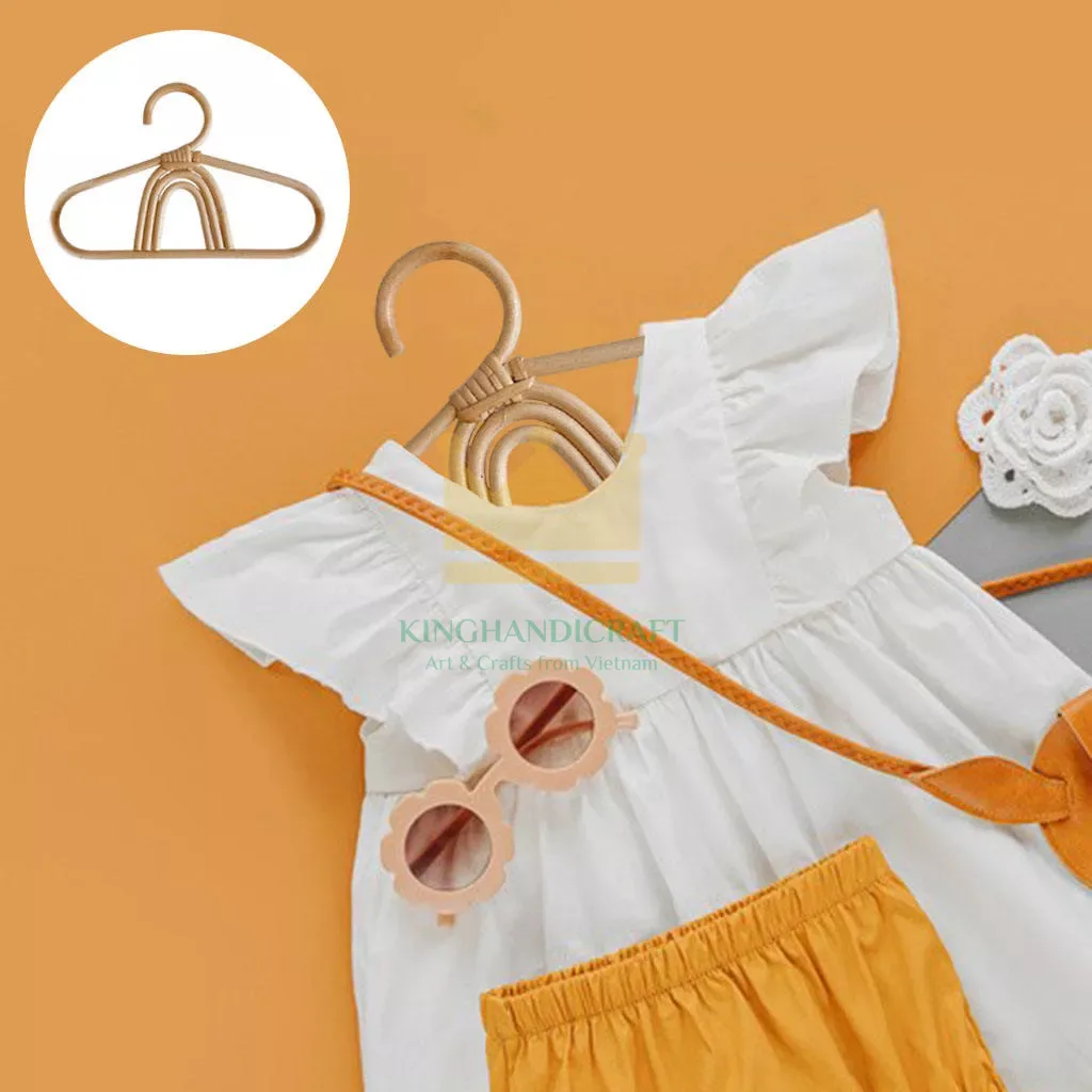 For Kids Garments Decoration Organizer Set of 3 pcs rattan clothes hanger Rattan In Shaped Of Sun/Moon/Rainbow