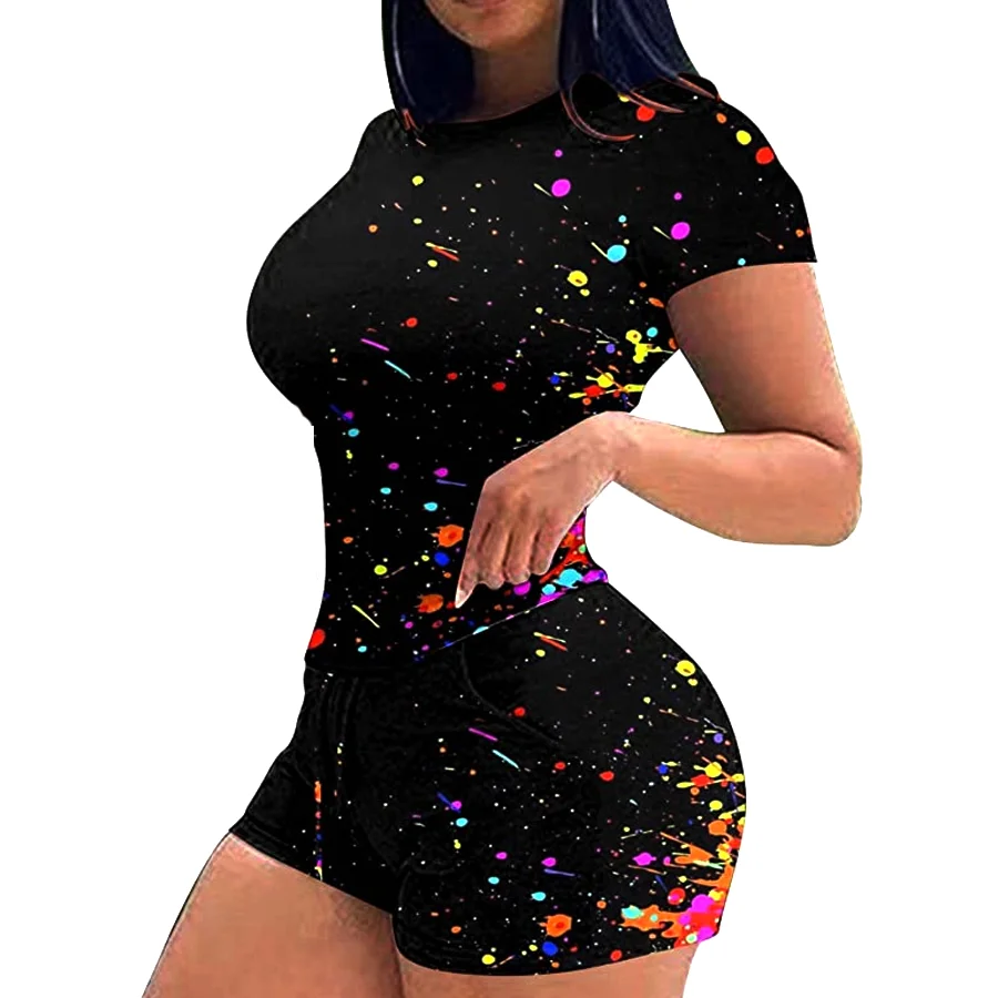 Custom Shorts Sets for Juniors Summer Fall Sport Yoga Running Straight Leg Shorts Sets Teen Girls 2023