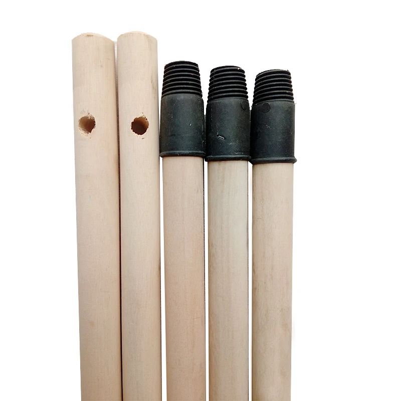 Less Than 1 Dollar House Cleaning Tools 120*2.2cm Broom Handle Natural Eucalyptus Wooden Mop Stick