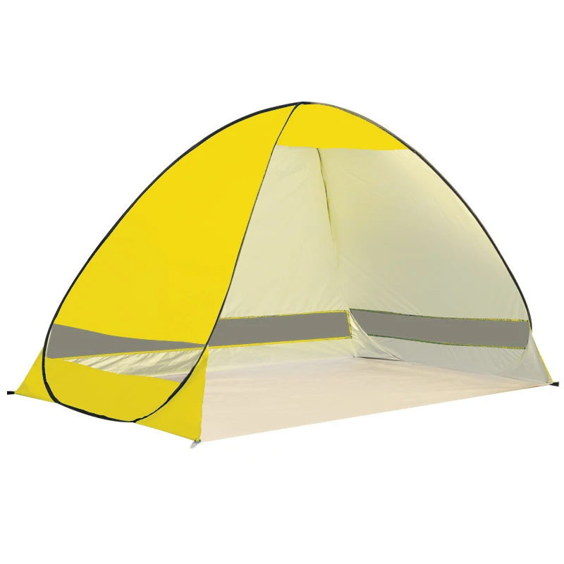 Factory Direct Supply Sunshade Anti-Uv Upf 50+ 1-2 Person Sun Shelter Instant Pop Up Automatic Beach Tent For Backpacking