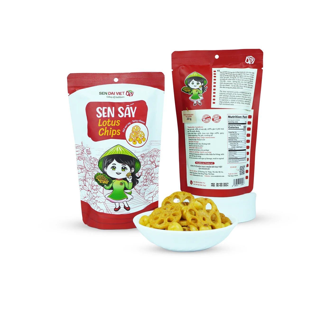 OEM/ODM Fried Lotus Root Lotus Seeds Mixed Ready To Eat One Year Shelf Life All Age Dried Lotus With Spicy Cheese