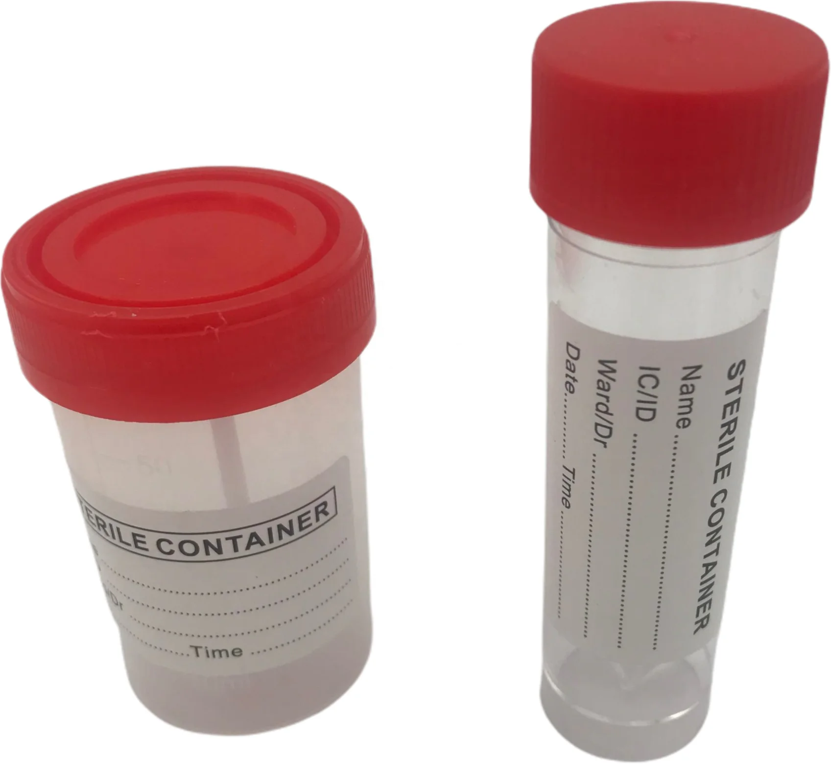 60 мл 150 мл пластиковый контейнер для мочи с белой крышкой