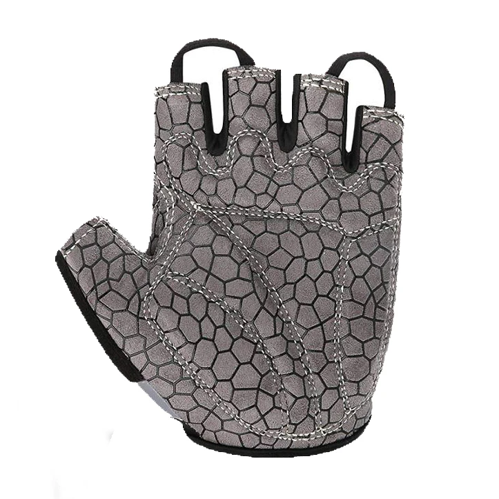 Sublimated Cycling Gloves Half Finger Mountain Biking Gloves Shock Absorbing Hiking Fingerless Gloves for Cycling