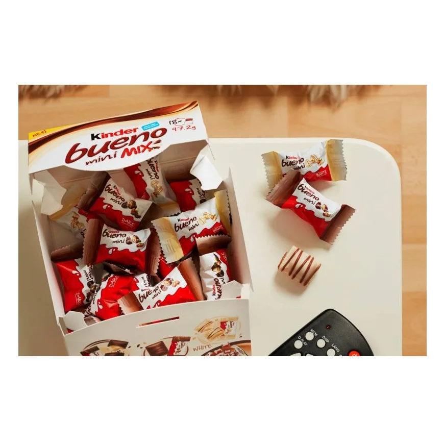 Ferrero kinder surprise kinder joy kinder bueno available black chocolate with cookies sweet candy
