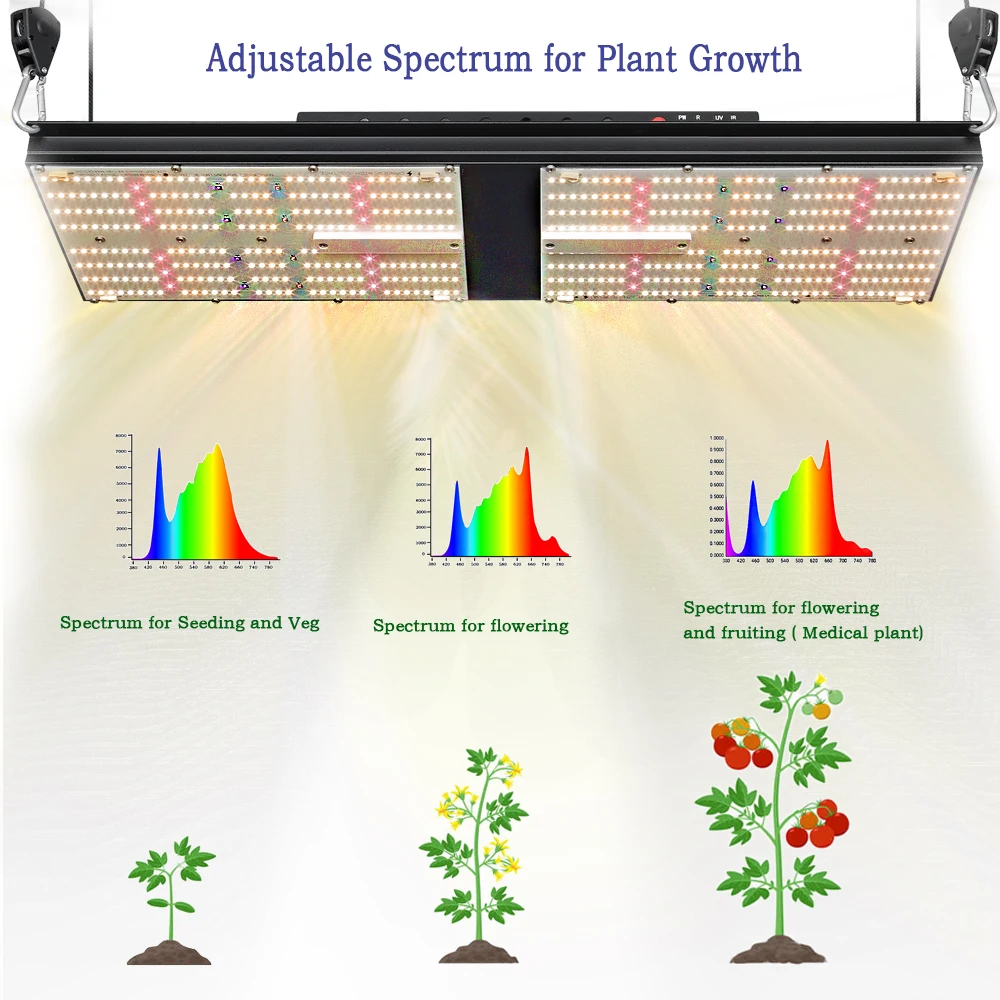Germany Plant LED Lamp 240W Samsung 301H UVA UVB Far Red Full Spectrum LED Grow Light for Indoor 80x80cm Grow Box Plants Growth