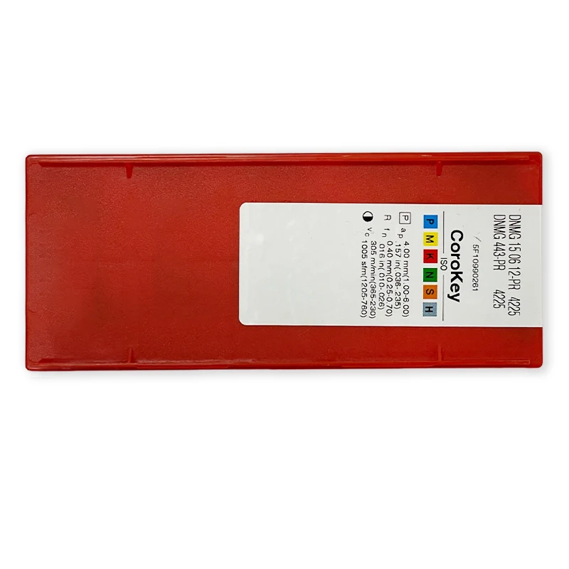 DNMG 15 06 12-PR Tungsten Cemented Carbide PVD Coating Milling Inserts CNC Lathe Cutting Tools