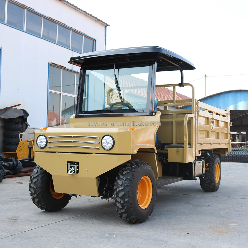 Customizable 4 wheel diesel gasoline hydraulic small agricultural vehicle dump truck