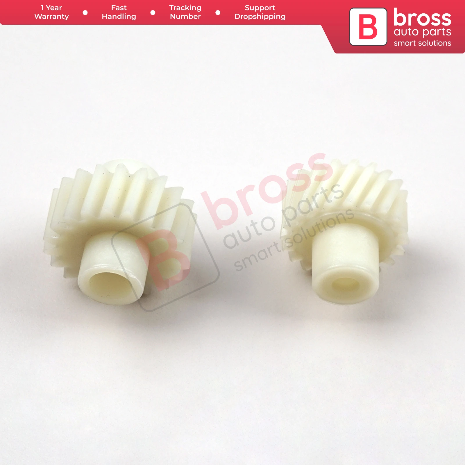 BGE705 Seat Adjuster Motor Repair Two Plastic Gear Set for Tahoe Yukon 2007-2014 Bross Auto Parts Made In Turkey