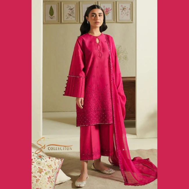 SSUMAIRA COLLECTION Cross Stitch MAHIRI 2024 3 Piece Embroidered Lawn 06 suits in a set