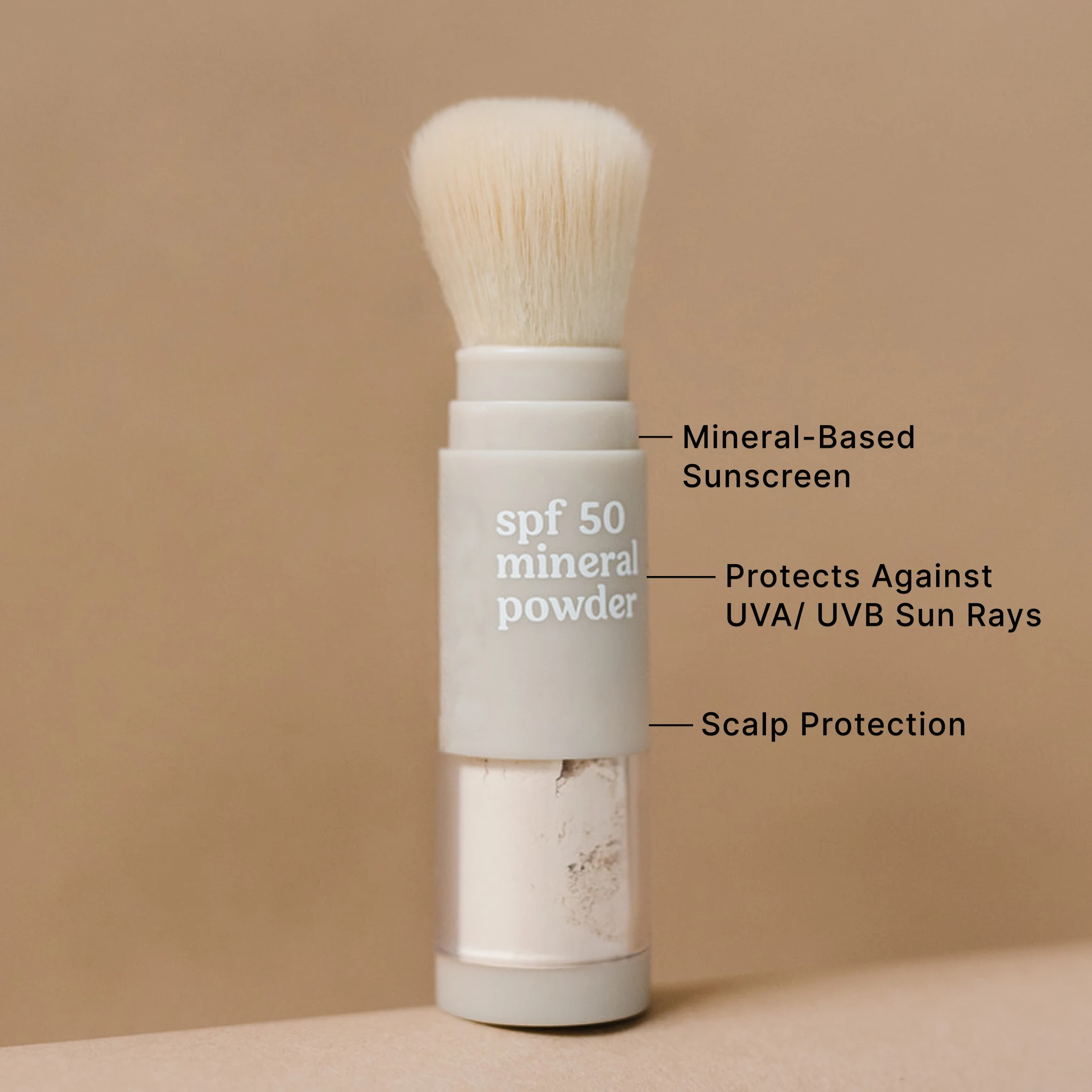 Sunscreen Mineral Refillable Spray Bottle Brush Loose Powder Dispensing Blush Brush Jar manufacture