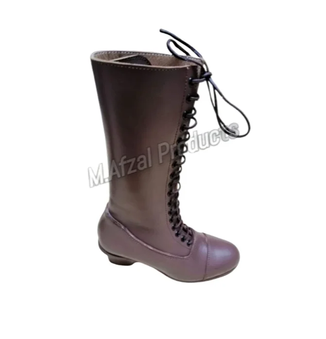Wholesale Winter 100% Genuine Leather Boots Fashion Ladies High Vintages Knee Ladies Boots