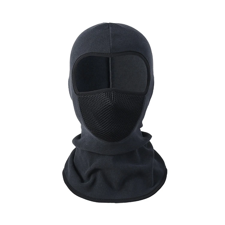 Autumn and winter outdoor German velvet mesh mask cycling sports warm and cold-proof windproof masked hood